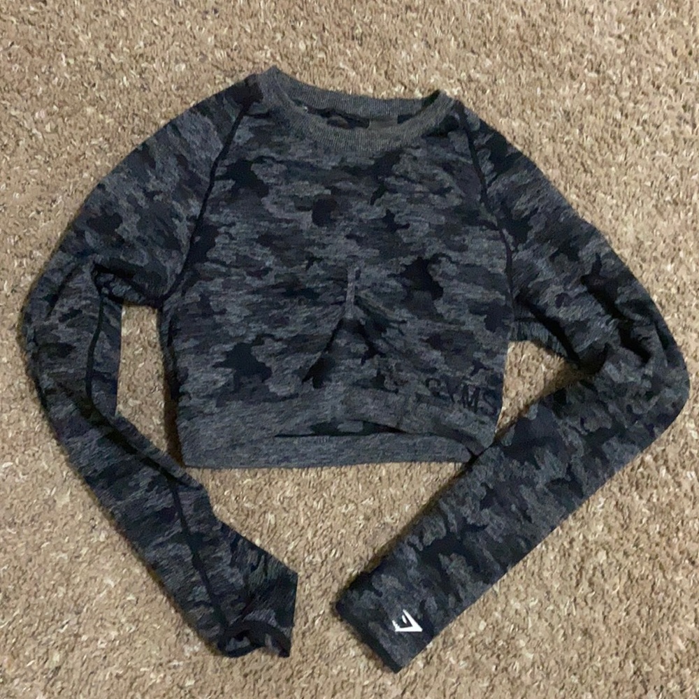 Gymshark camp crop top
